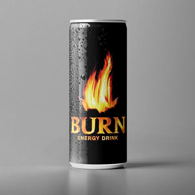 Промо-сайт энергетического напитка BURN